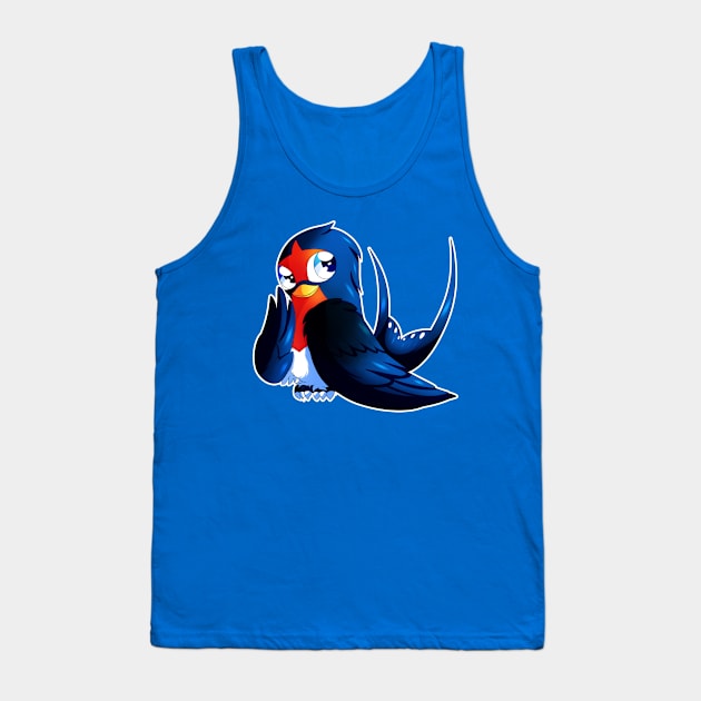 SN: Chappie - Bird Tank Top by MoonRayCZ